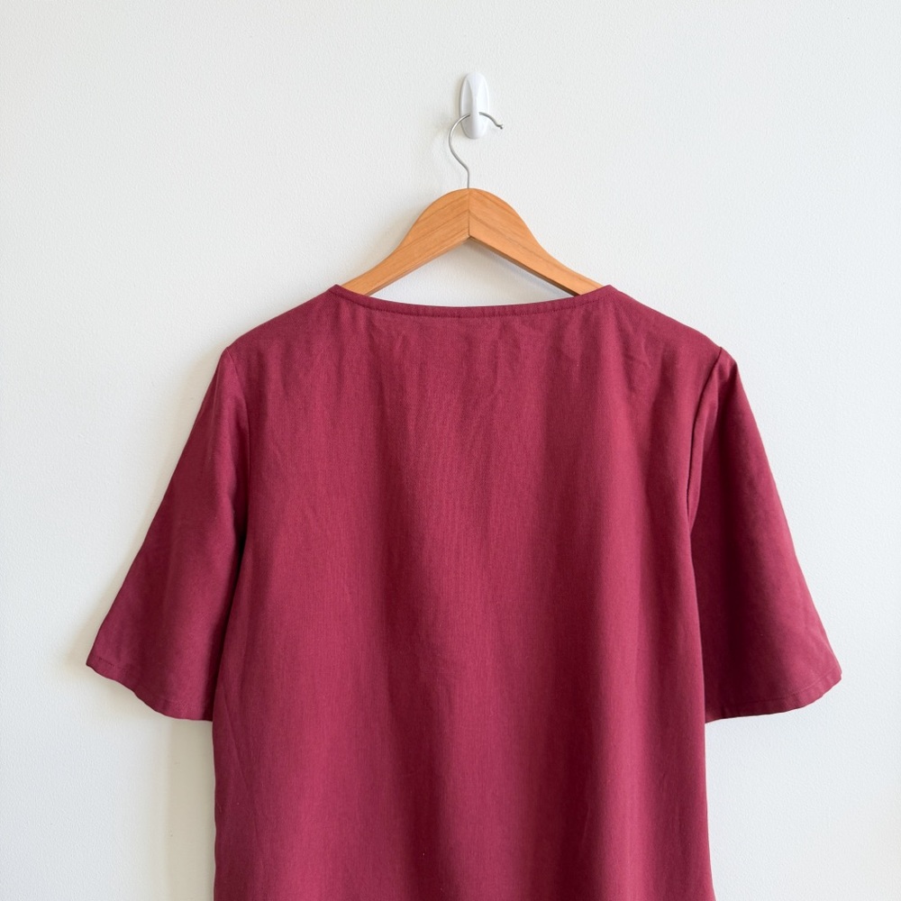 EMMA KNUDSEN • Lauren Dress in Cabernet Red - Picture 7 of 11